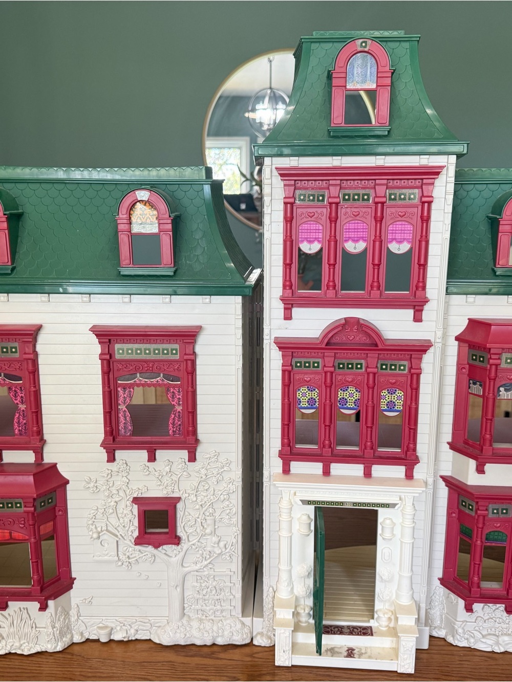 Fisher Price Vintage Christmas Dollhouse Play set - Kids Toys